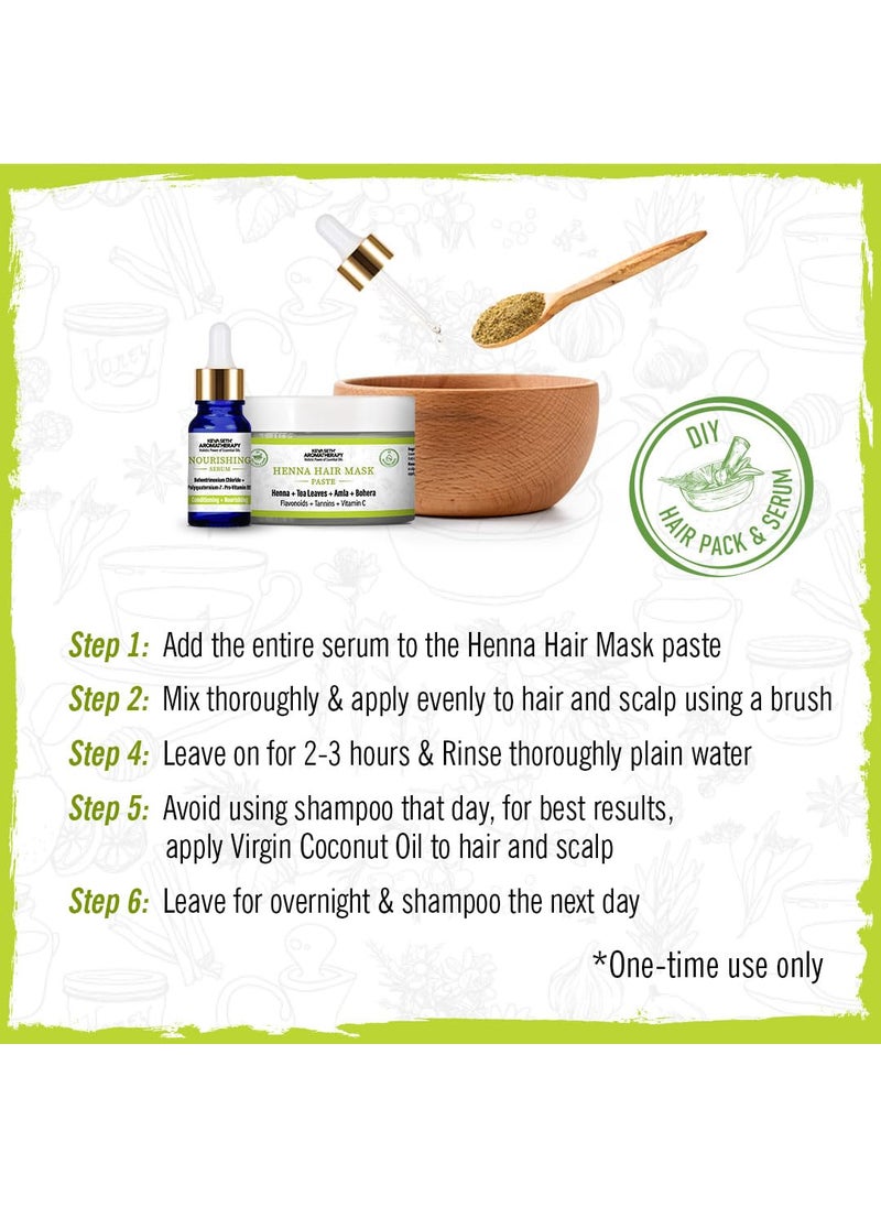 KEYA SETH AROMATHERAPY, DEVICE OF DROP Keya Seth Aromatherapy Henna Hair Mask Paste  Serum B5 Hair Conditioning Booster Soft  Shiny Nourishing  Hair Growth Tea Leaves Amla 100gm  - Image 5