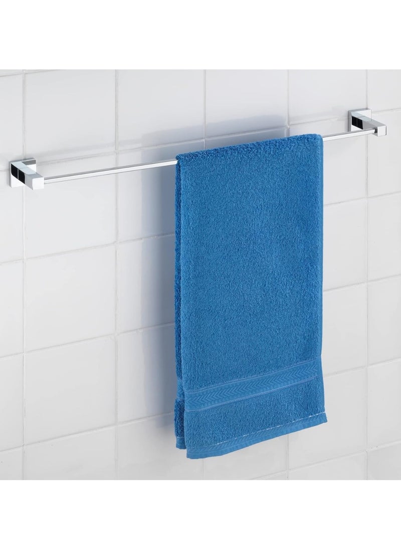 Wenko - Wenko Uno San Remo Power-Loc No-Drill Attachment Rust-Proof Chrome Towel Rail - Image 1