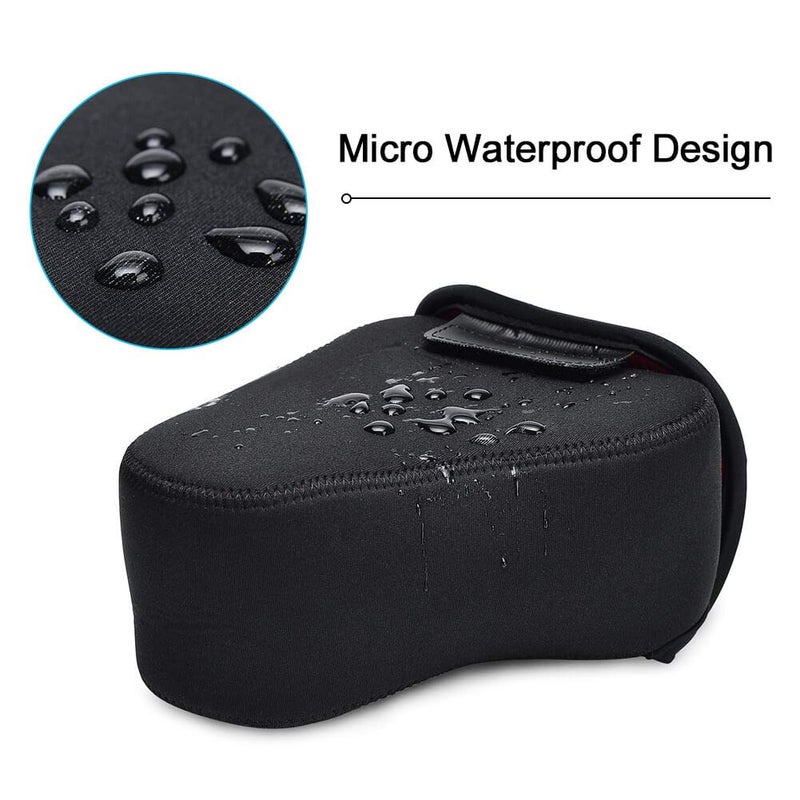 CADeN DSLR SLR Camera Sleeve Case with Neoprene Protection, Compatible for Nikon, Canon, Pentax, Sony and ect...(Large Black) - Image 4