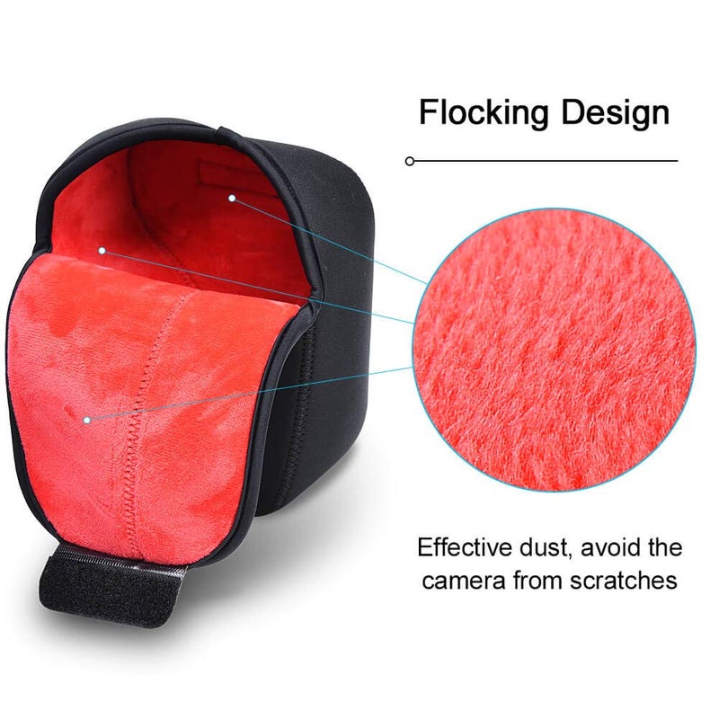 CADeN DSLR SLR Camera Sleeve Case with Neoprene Protection, Compatible for Nikon, Canon, Pentax, Sony and ect...(Large Black) - Image 3