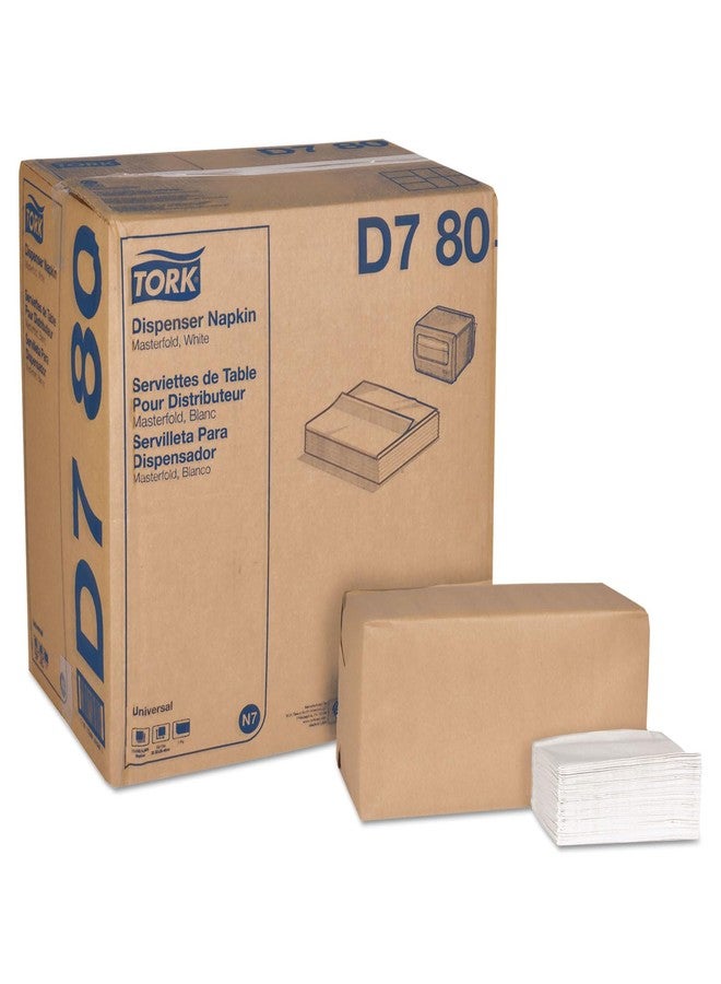 Tork Universal Masterfold Dispenser Napkin, D780, White, 12 rolls, 500 napkins - Image 3