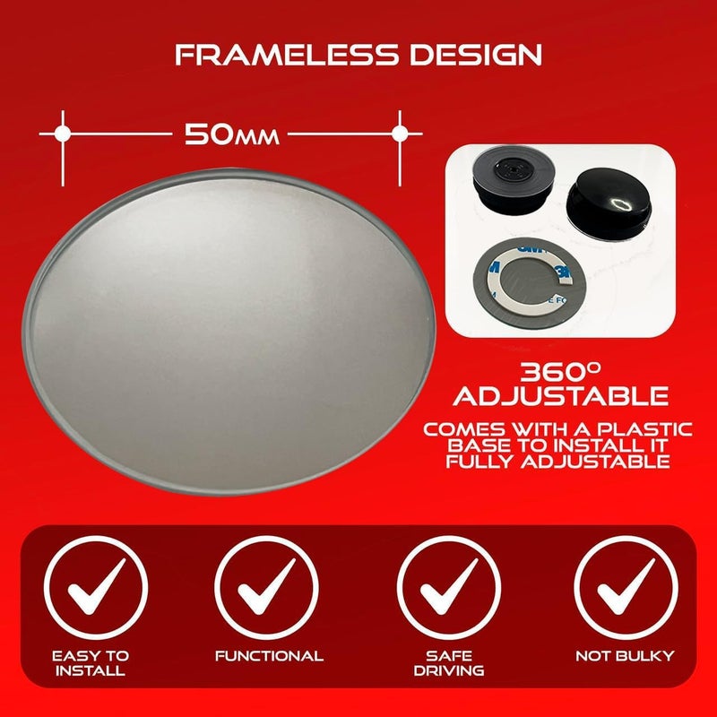 Utopicar Blind Spot Rearview Car Mirror - 2 Pack - Image 3