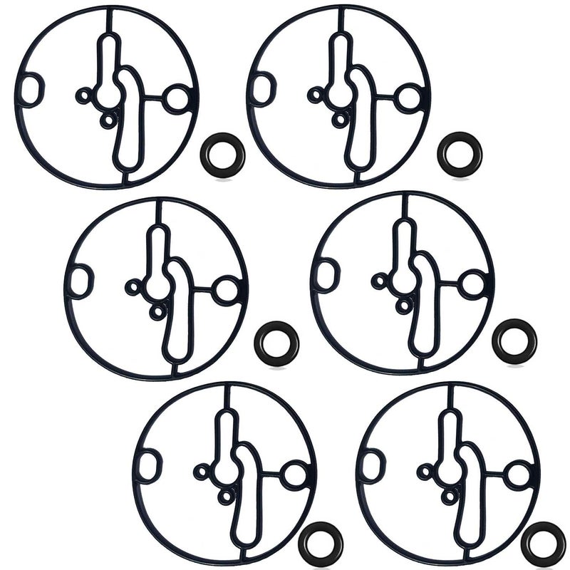 FJSaDobo 6 Pack 698781 Float Bowl Gasket Kit Replaces for Stens 485-914 Nikki Carburetor Troy-Bilt Toro Lawn Mowers - Image 1