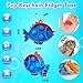 Genuvi Pop Fidget Toys Bulk Its Party Favors for Kids 30 PCS Cute Fish Mini Pop Keychain It Sensory Fidget Toy Pack Fidgets for Classroom Prizes for Students Kids Carnival Prizes Birthday Goodie Bag Stuffers - Image 4
