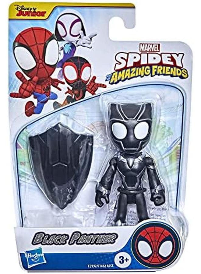 سبايدي اند هيز اميزينج فريندز مجسم مارفل بلاك بانثر دي 10 سم مع 1 ملحقات بارا نيوس أ بارتير دي 3 آوس - Image 2