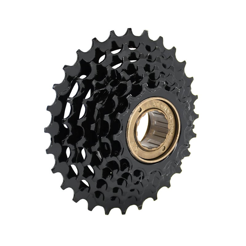 Thinvik 6/7 Bike Speed Freewheel 14-28 Teeth,Bicycle Freewheel,Multiple Freewheel,Bike Sprocket - 6 Speed Freewheel - Black - Image 1