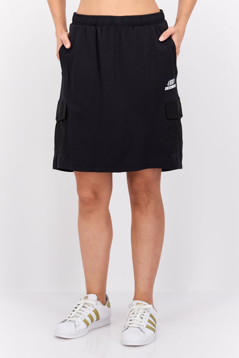 SKECHERS Women Sportswear Fit Outdoor Skirt, Black  - Image 1