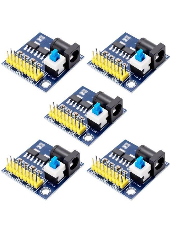 hiBCTR 5 Pieces of DC-DC Power Modules for Converting from 12V to 3.3V and 5V, with Multiple Output Voltages of 3.3V, 5V and 12V. - Image 1