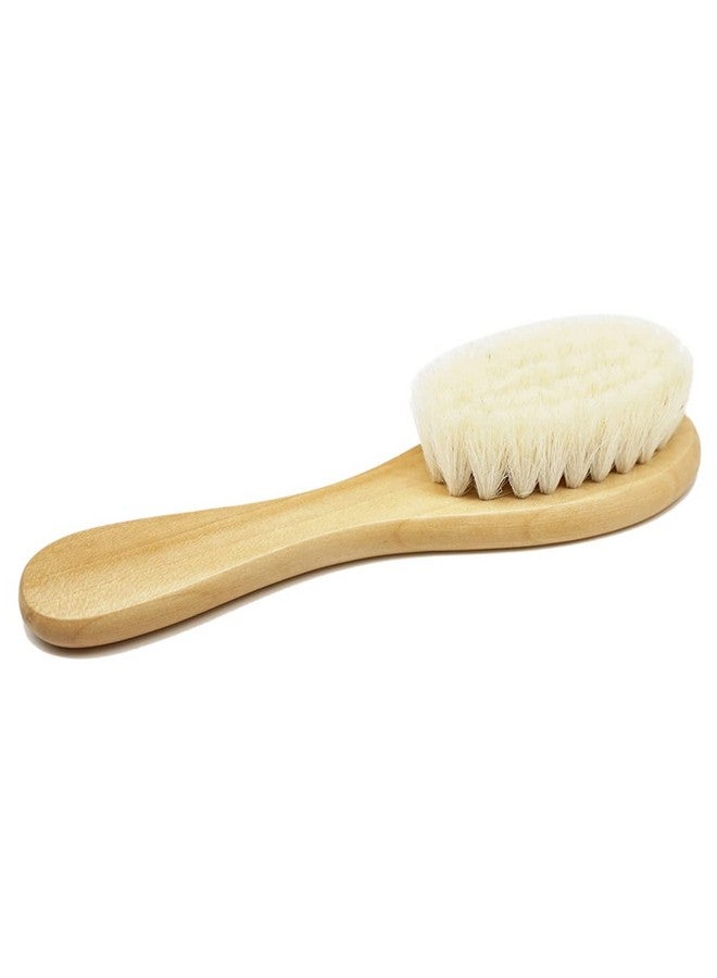 Molylove Baby Hair Brush, Wooden Goat Bristles Hair Brush for Newborns & Toddlers, Ideal for Cradle Cap, Perfect Baby Registry Gift, Hypoallergenic, 1 Count - Image 4