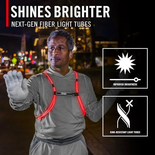 COAST LH150 Version 2.0 Rechargeable LED Hi-Vis Lighted Vest, 6+ Color Modes, Reflective, One Size Fits Most with *New & Improved 18 Hour RUNTIME* - Image 3