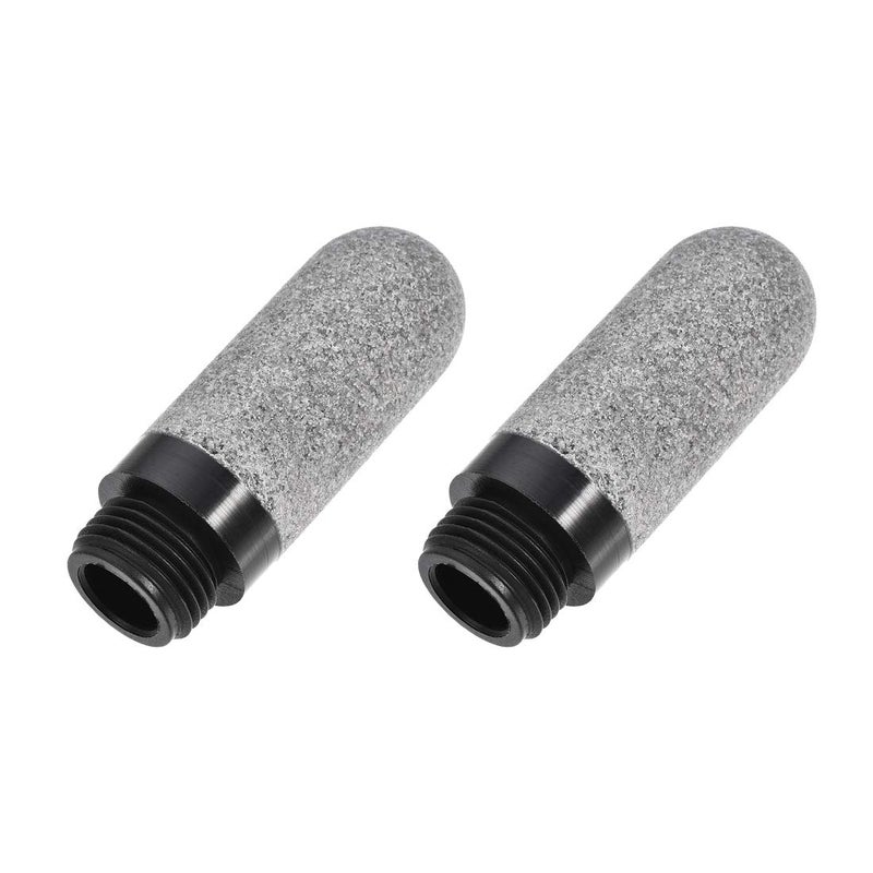 uxcell Pneumatic Air Muffler G1/2 Male Thread Plastic Breather Exhaust Muffler 2pcs - Image 1