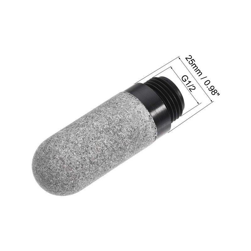 uxcell Pneumatic Air Muffler G1/2 Male Thread Plastic Breather Exhaust Muffler 2pcs - Image 3