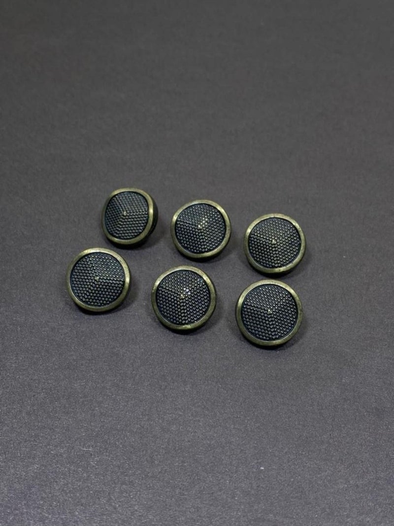Karan Tuhafiye Karan Haberdashery Cardigan Vest Length Button Metallized (Plastic) Button Oxide 18 cm Set of 6 - Image 1