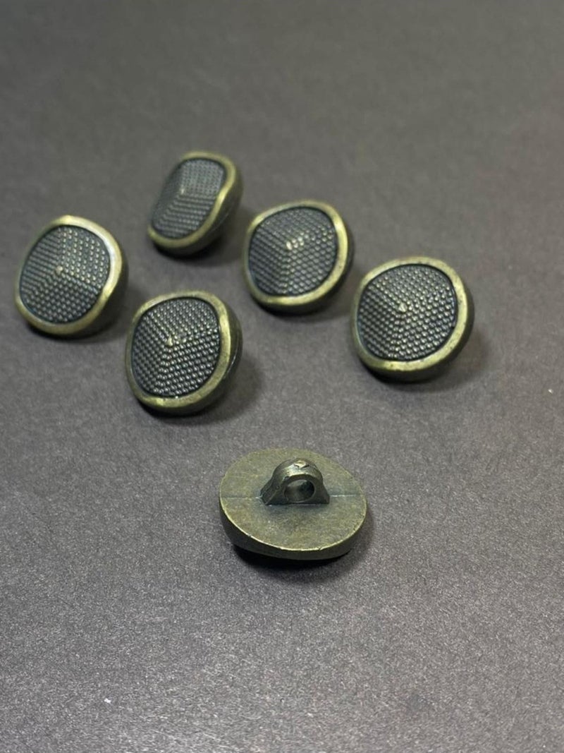 Karan Tuhafiye Karan Haberdashery Cardigan Vest Length Button Metallized (Plastic) Button Oxide 18 cm Set of 6 - Image 3