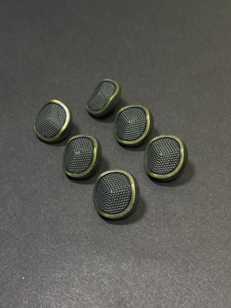 Karan Tuhafiye Karan Haberdashery Cardigan Vest Length Button Metallized (Plastic) Button Oxide 18 cm Set of 6 - Image 2