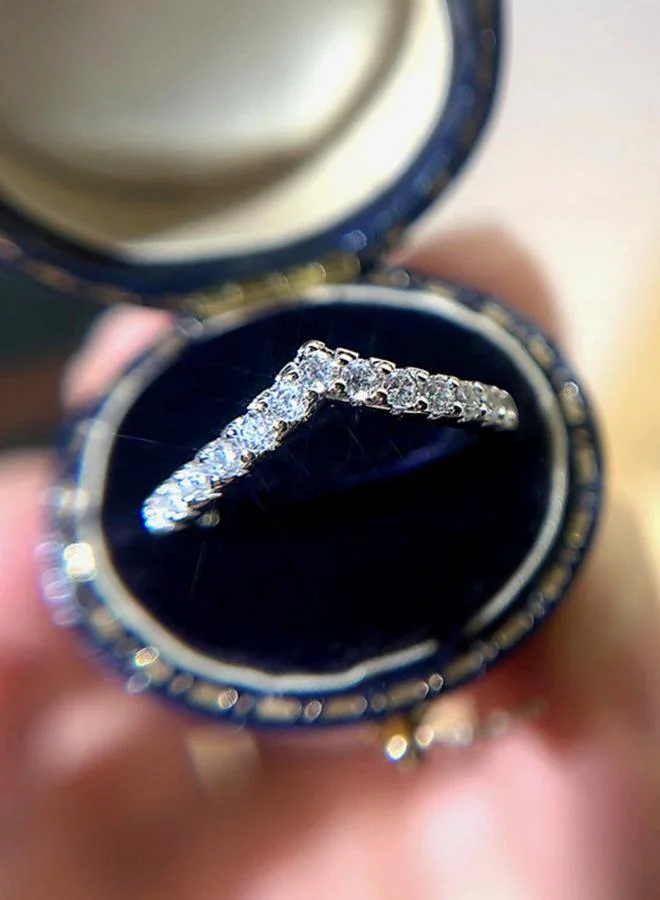 Take Two Embellished V- Ring