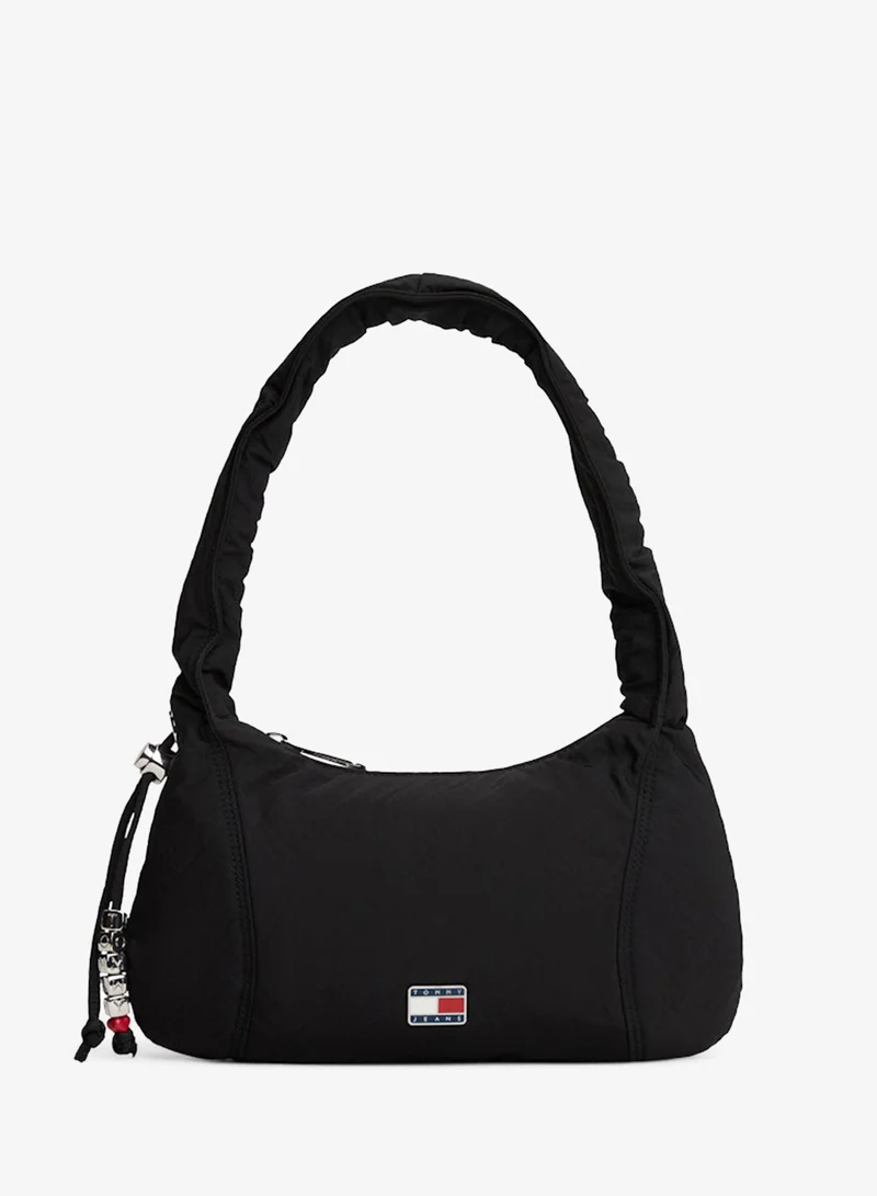 Casual Crinkle Texture Shoulder Bag