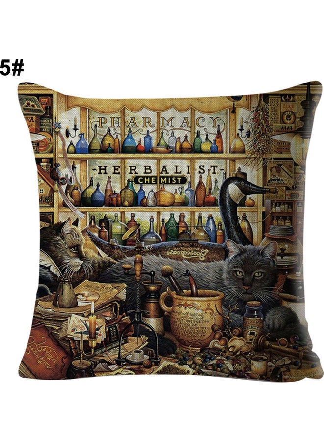 NIBEMINENT Printed Pillow Cushion Cover Multicolour