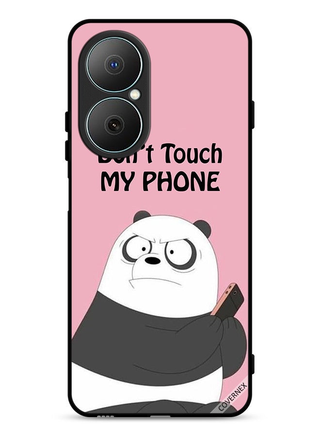 Huawei Nova Y73 Protective Case Cover Don't Touch My Phone Panda