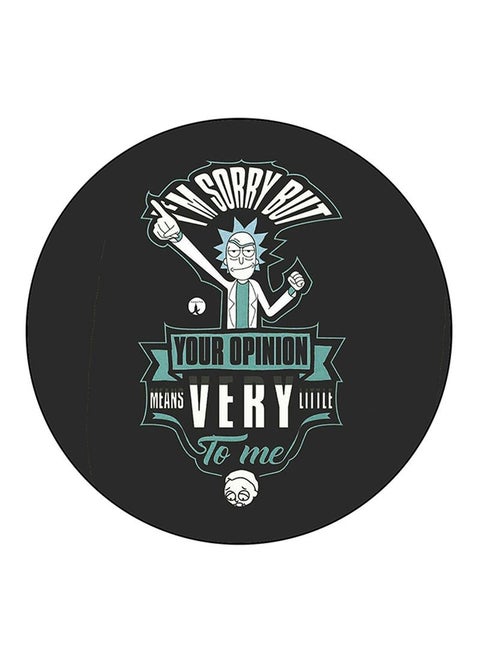 Rick And Morty Printed Large Round Pin Badge Multicolour
