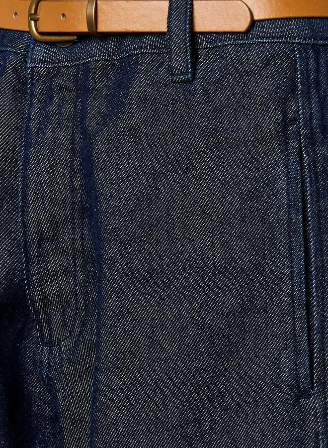 Splash FAV Straight Fit Mid Rise Jeans with Belt Cotton