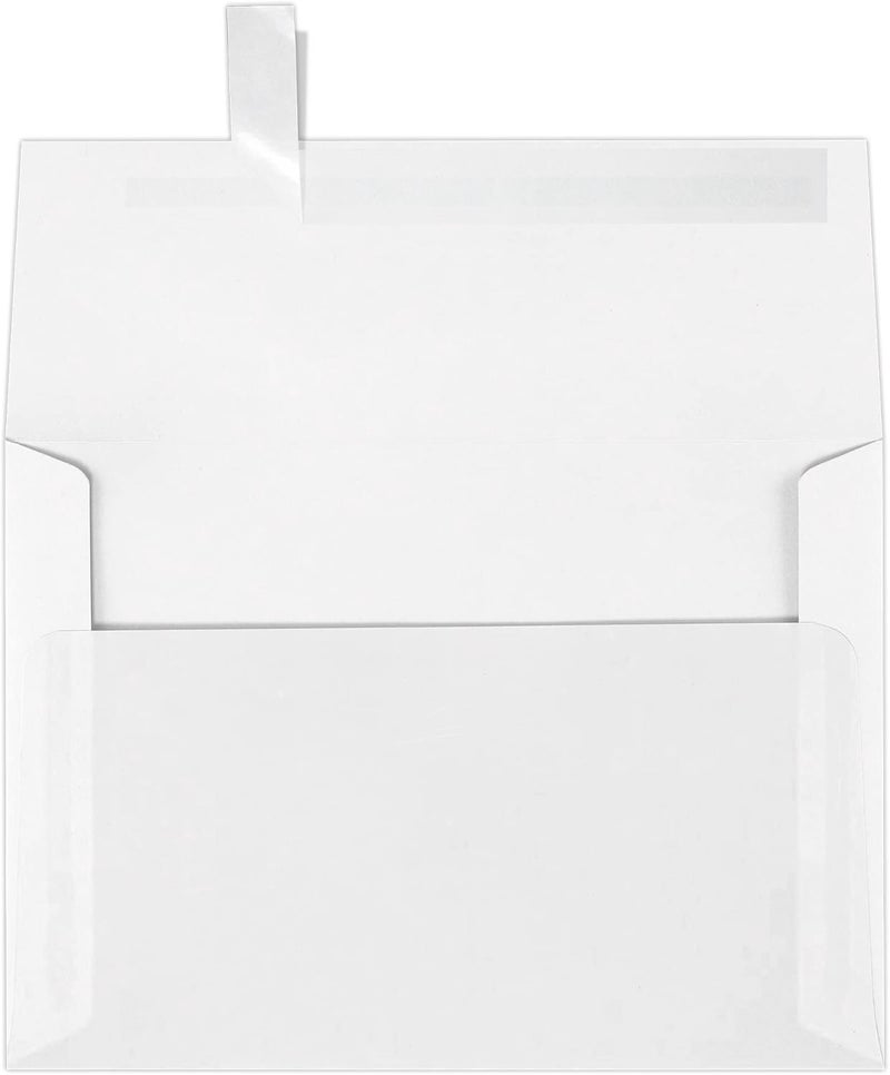LUXPaper أظرف دعوة A2 | 4 3/8" × 5 3/4" | شفاف نصف شفاف | 30 رطل. نص | 50 كمية - Image 1