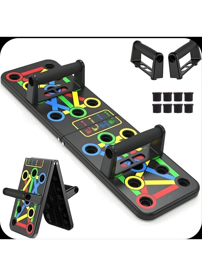 Elan Push Up Board – Multi-Position Strength Training Board for Chest, Shoulder, Back and Arm Workout at Home - Image 1