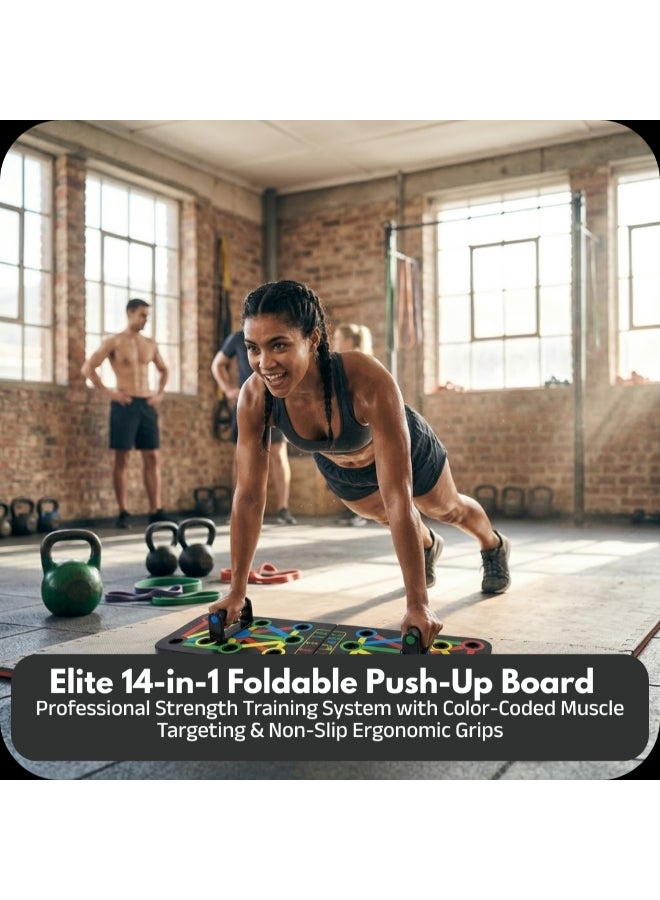 Elan Push Up Board – Multi-Position Strength Training Board for Chest, Shoulder, Back and Arm Workout at Home - Image 3