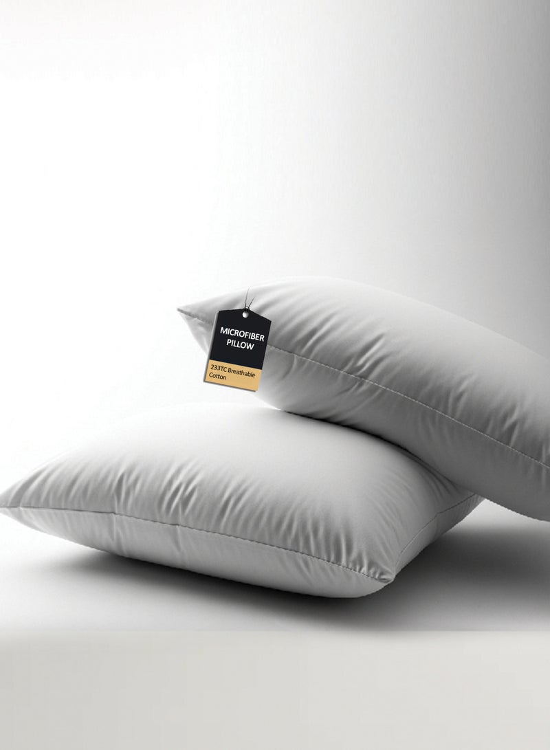 Pearl Coast Cloud-Soft Silicon Fibre Pillow – 50x80cm – Skin-Friendly 200TC Cotton Cover – Ideal for Everyday Sleep - Image 1