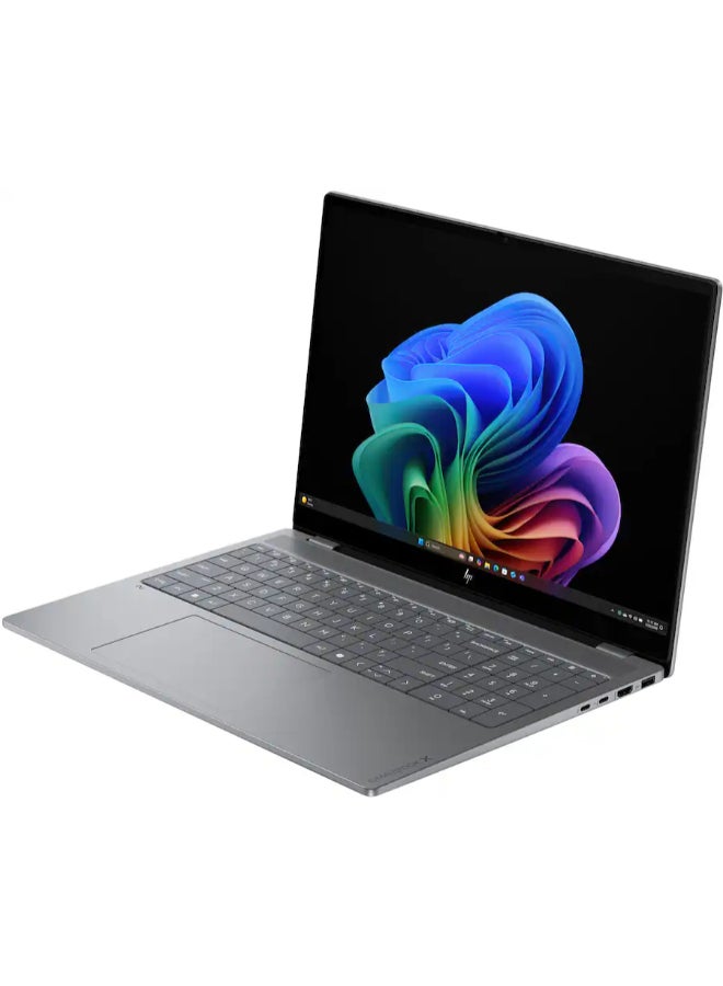 HP OmniBook X Copilot+ PC 16-BG0013DX Laptop With 16 Inch 2K OLED Display, Intel Core Ultra X7 358H Processor/32GB RAM DDR5/4TB SSD/Windows 11 Home/ English/Arabic Meteor Silver - Image 3