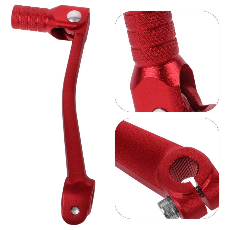 CNC Aluminum Red Folding Motorcycle Gear Shift Lever for Dirt Bike Off Road Motorbike - Image 5