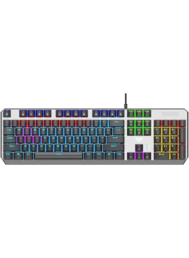 AULA F2066-II PC Portable Mechanical Keyboard, 104 Full Keys Gaming Wired RGB Keyboard for Gamers - Image 2