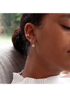Mevecco Women Ear Cuff Earring Gold Non Pierced Ear Cartilage Clip on Wrap Hoop 14K Gold Filled Tiny Boho Beach Simple Minimalist Delicate Handmade Hypoallergenic Jewelry Gift-Sold as Single/Pair  - Image 2