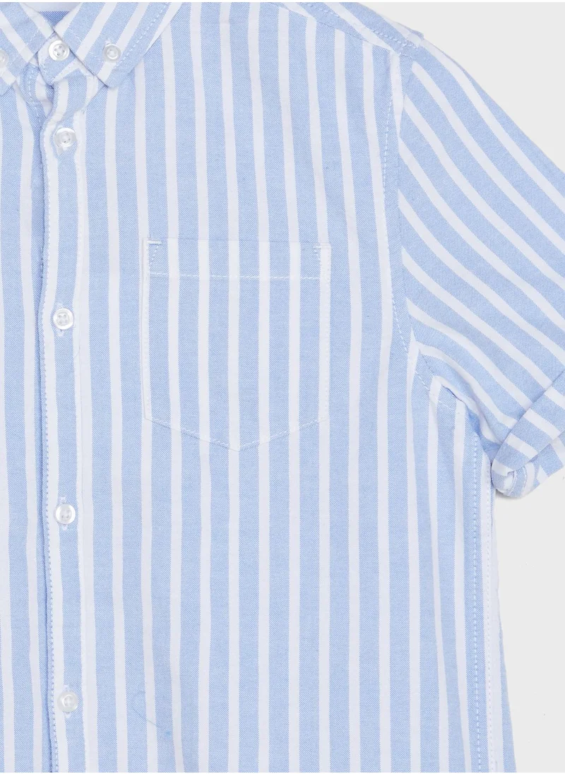 Marks & Spencer Kids Striped Straight Fit Shirt