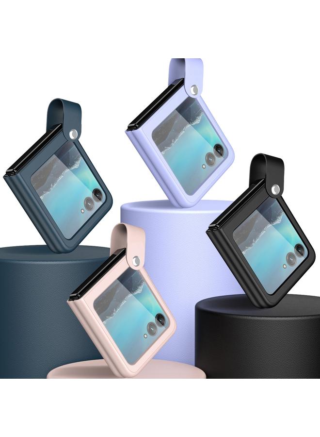 إيروريكس جراب لهاتف موتورولا رازر 40 ألترا مصنوع من الجلد مع حزام يد - Image 2