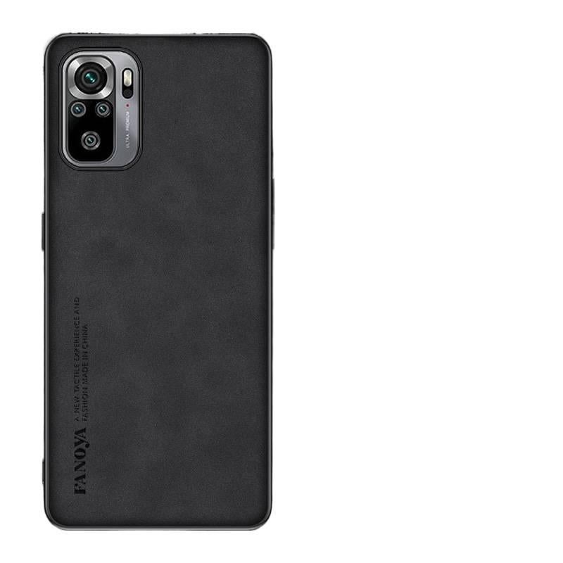 غطاء واقي بملمس جلد لـ Redmi Note 10 مع مقاوم للصدمات وحماية من السقوط مع مقاوم للصدمات مع قبضة مضادة للانزلاق مع مقاوم للخدش باللون أزرق داكن مضاد للانزلاق باللون الأزرق باللون ا. - Image 2