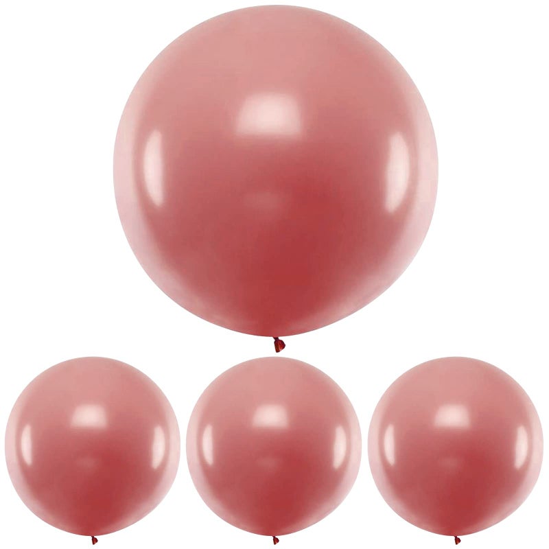 36 Inch Dusty Pink Balloons Giant Dusty Rose Latex Balloon Wedding Bridal Shower Boho Baby Shower Decorations 4 Count