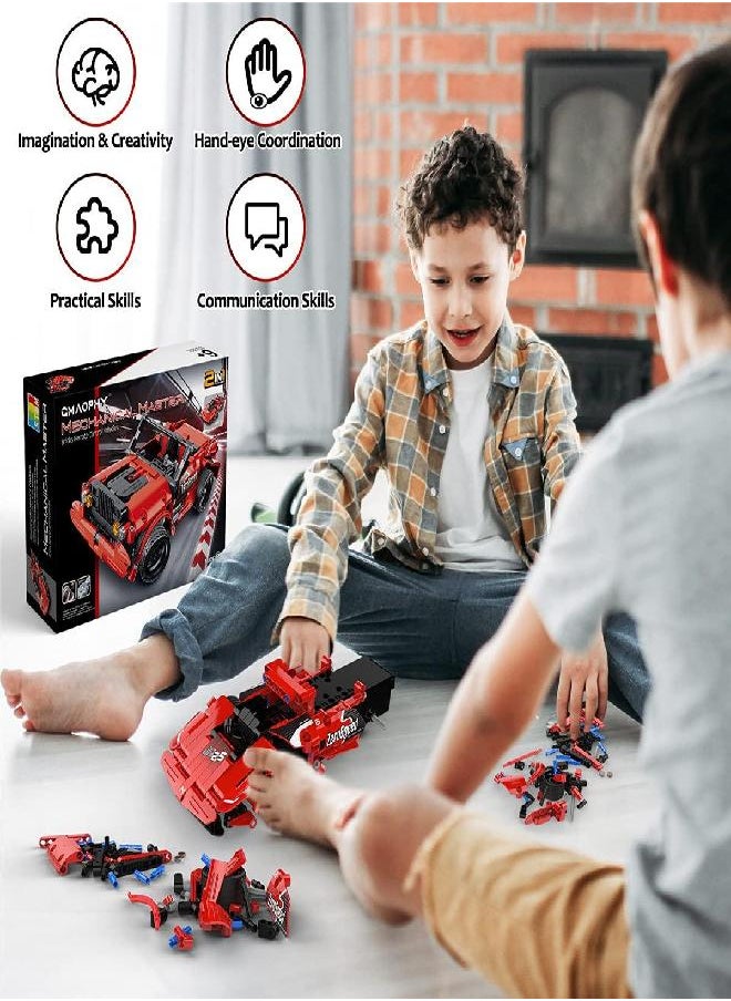 STEM Toy Building Toys Gifts for Age 5, 6, 7, 8, 9, 10, 11, 12 Years Old Kids Boys Girls, 2 in 1 Remote Control Racing Car Building Blocks, 351 Pcs DIY Building Kits, Engineering Construction Toy - pzsku/Z6D5E9E1C6FEC7F219FBEZ/45/_/1686134400/e72ec174-2704-4cdc-bffb-41c7754f7f29