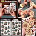 CATaireen Rub On Transfers Stickers 2 Sheets for Crafts Cloth Glass Acrylic Wood Furniture Small Vintage Junk Journal Supplies Scrapbooking Items Christmas Thanksgiving Thanksgiving - Image 3