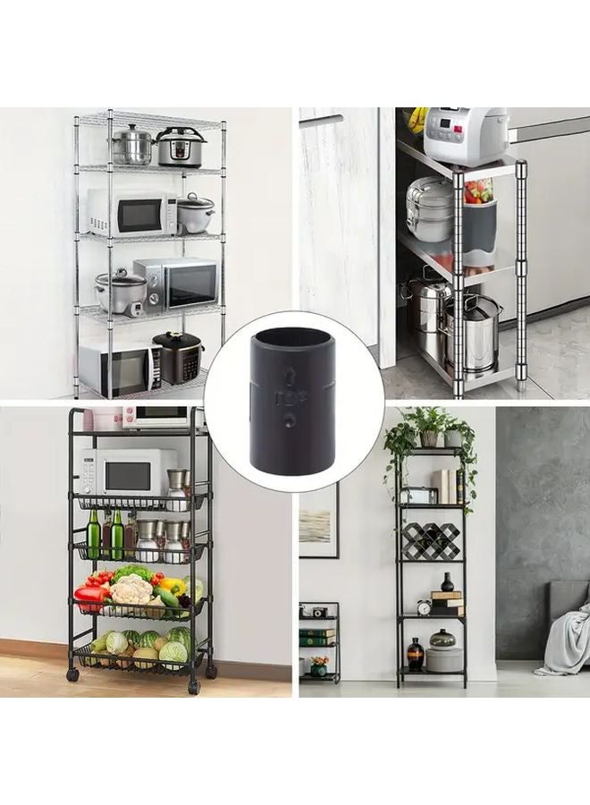 20pcs Heavy Duty Black Plastic Wire Shelf Clips Adjustable Shelving System Locking Brackets - Image 4