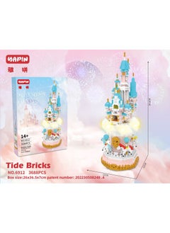 Generic Love Chocolate Astronaut Penholder Building Blocks Micro-Diamond Assembled Toys Men And Women's Birthday Valentine's Day 520 Gifts-Color:6912 City Of The Cloud  - Image 1