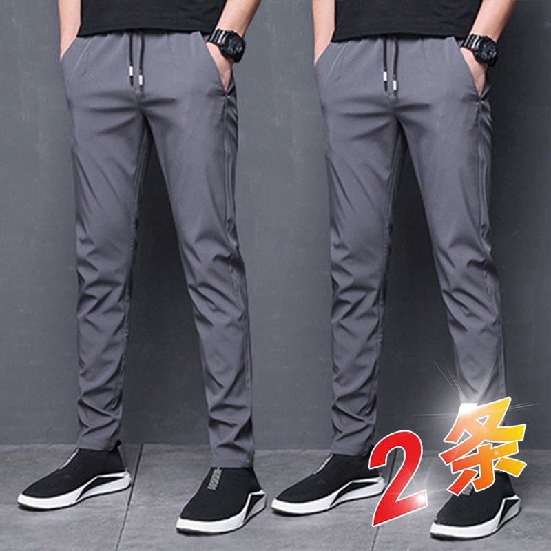 Men'S Working Pants For Construction Site Workers Wear-Resistant And Dirty-Resistant Work Clothes Summer Loose Straight-Leg Sports Pants - Image 1