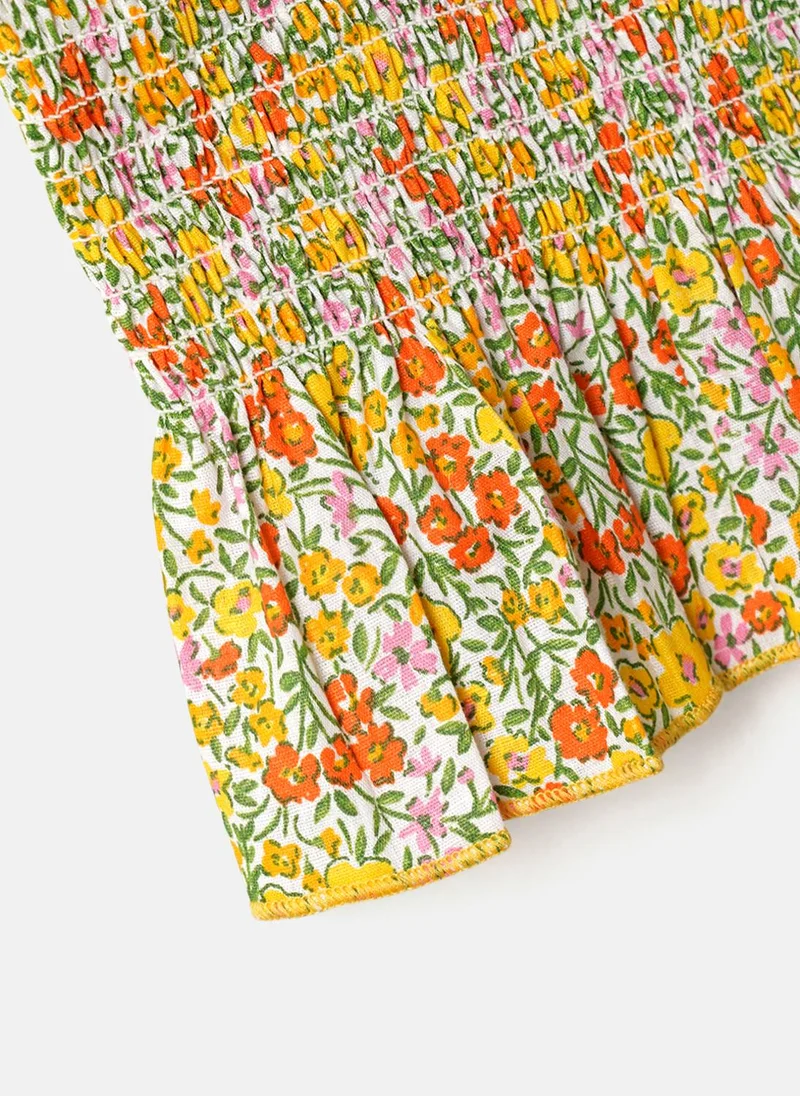 Nautinati  Nautinati Cotton Floral Print Clothing Set for Girls  | Best Price UAE