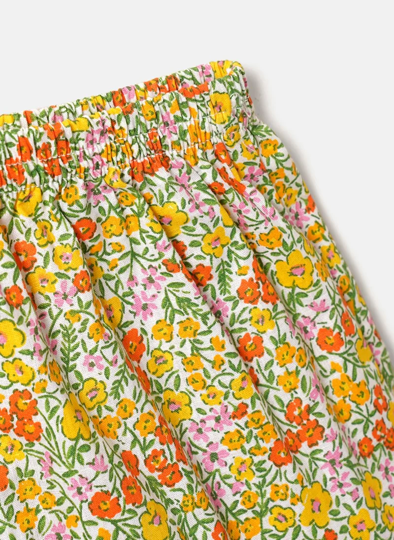 Nautinati  Nautinati Cotton Floral Print Clothing Set for Girls  | Best Price UAE