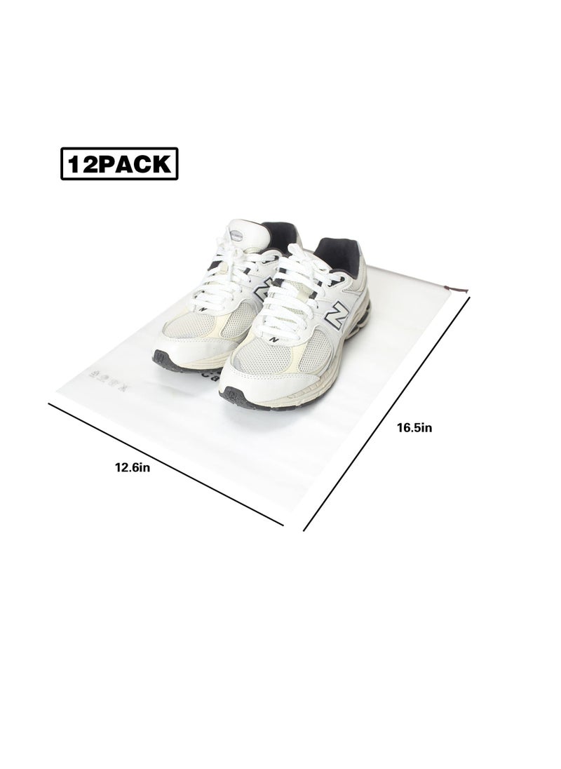 Excefore - Transparent Storage Bags, 12Pcs Shoe Bags for Travel, Drawstring Shoes Bag Plastic Portable Shoe Bags Organizers, Clear Shoes Bag for Travel Packing Shoe Organizers, for Men and Women (Cat) - Image 1