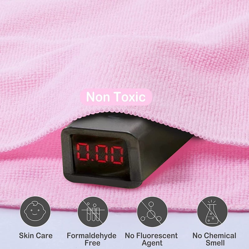 softan Baby Washcloths, 24Pack Baby Wash Cloths Extra Soft & Ultra Absorbent, Baby Towels and Washcloths Face Towel Unisex for Boys Girls Body, Washclothes Gentle on Sensitive Skin, 9x9 Flamingos - Image 4