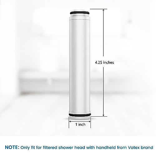 Vatex Shower Filter for Handheld Shower Head, 2 Pack Hand Held Replacement Shower Head Filter for Hard Water Remove Chlorine and Harmful Substances - Image 2