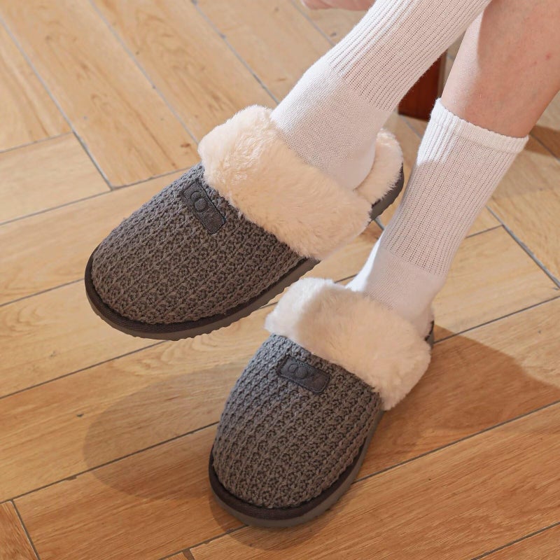 OOW Cozy House Slippers for Women with Memory Foam Soft Warm Fuzzy Slippers Women Home Womens Slipper Shoes for Indoor - Image 5