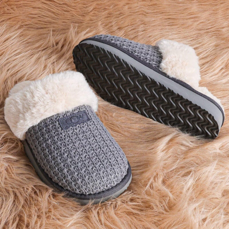 OOW Cozy House Slippers for Women with Memory Foam Soft Warm Fuzzy Slippers Women Home Womens Slipper Shoes for Indoor - Image 3