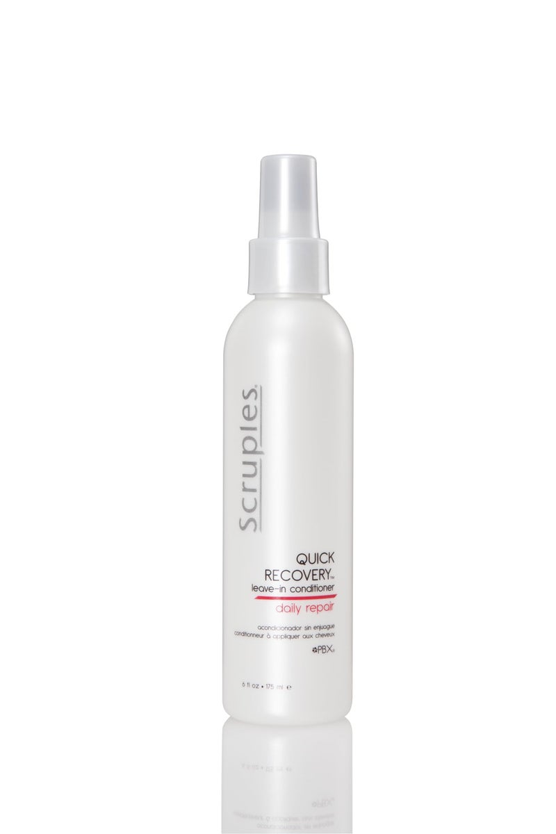 Scruples Quick Recovery Leave In Conditioner - Detangling Spray & Heat Protectant to Condition + Protect Hair - Damaged Hair Repair (6 oz)